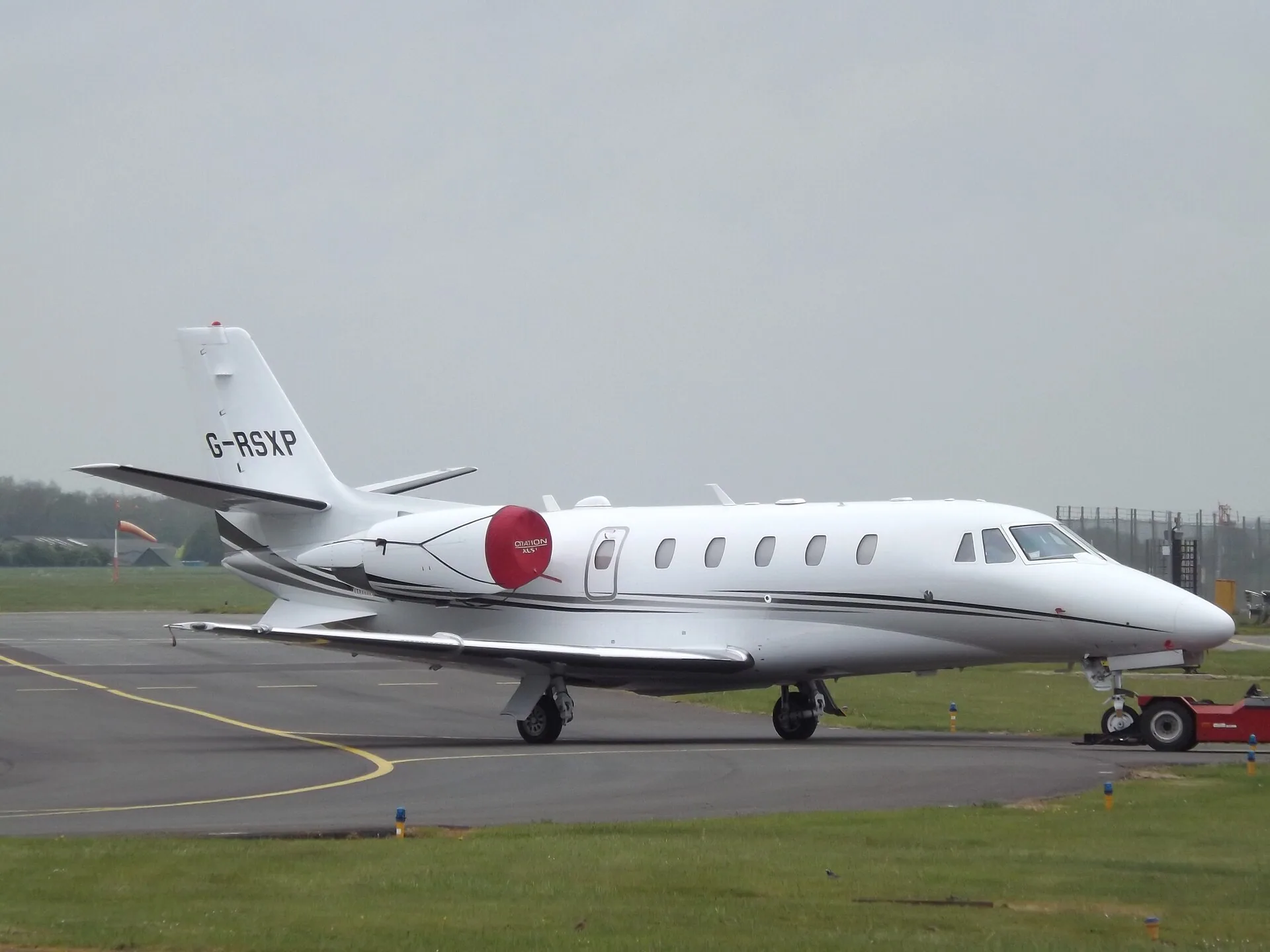 Cessna Citation XLS private jet on the tarmac, available for charter