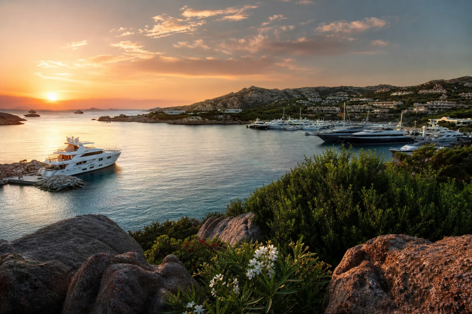 Olbia by private jet — the Costa Smeralda coastline